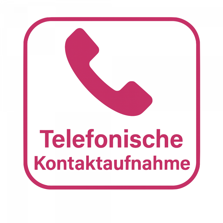 Telefonischer Kontak, Vertriebs-Backoffice, Telefonhörer mit Anruf Aufforderung