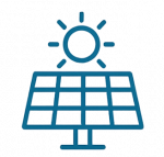 Icon Solarpanel outline FFE Sales rawai blue